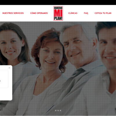 Sitio Web One Page Quiero Mi Plan