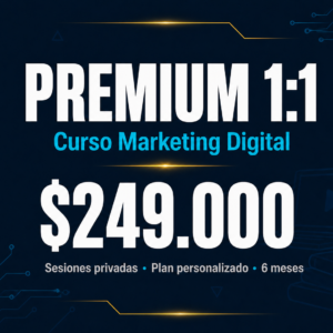 Curso Marketing Digital — Premium 1:1