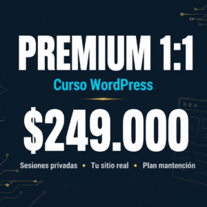Curso WordPress — Premium 1:1