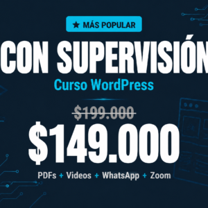 Curso WordPress — Con Supervisión ⭐